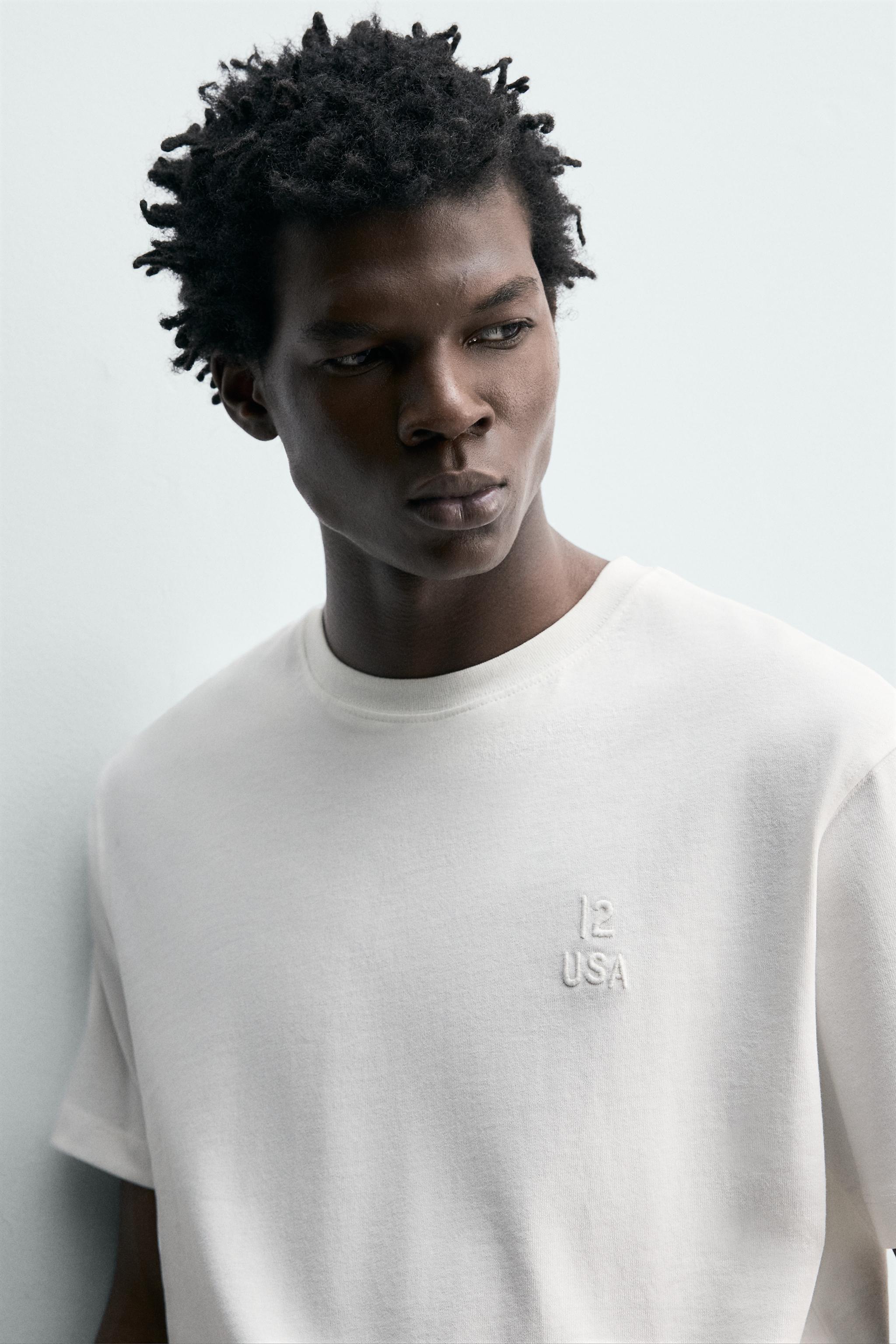 T-SHIRT BRODERIE BIMATIÈRE IMPRIMÉE